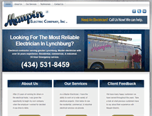 Tablet Screenshot of maupinelectric.com